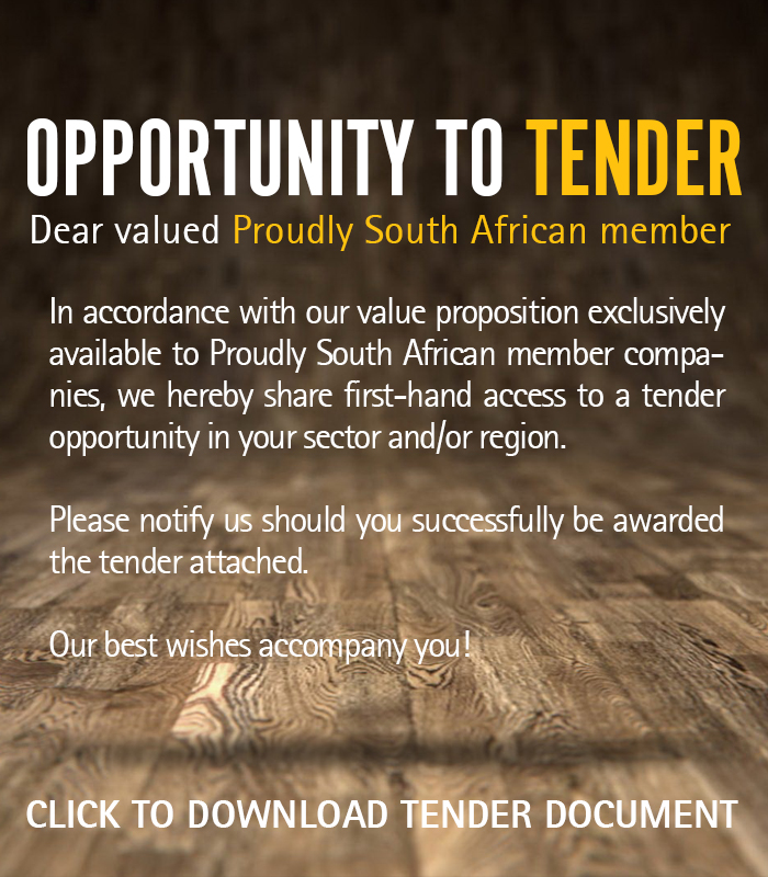 OPPORTUNITY TO TENDER
